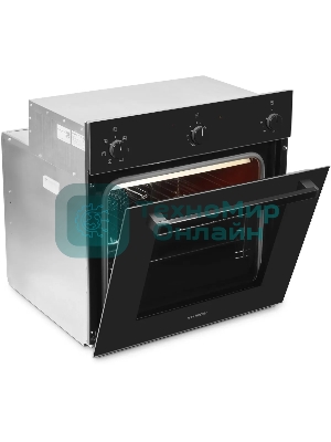 Духовой шкаф электрический Hyundai 6006.03 BG черное стекло