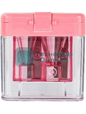 Точилка для карандашей ручная Deli E0576, 2 отверстия, пластик, ассорти