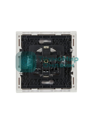 Розетка СП FORTE&PIANO FP215 16А с заземл. защ. шторки винт. крепл. белый IEK FP-R14-16-K01