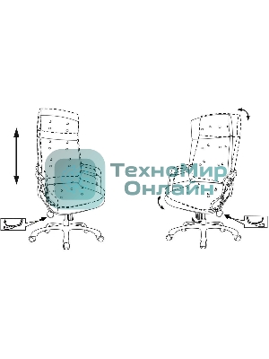 Кресло Бюрократ DAO/WHITE белый, кожа
