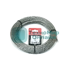 Трос стальной СТРОЙМЕТИЗ 4140090 6.0 мм DIN 3055 цинк (уп.20 м) подвес