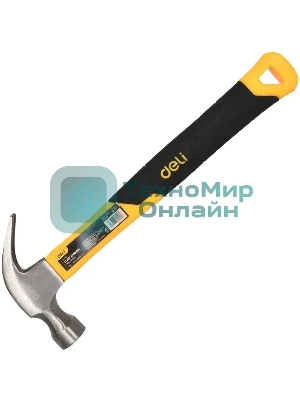 Молоток-гвоздодер Deli DL5002 500 гр Фибергласовая рукоять