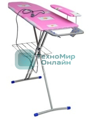 Доска гладильная НИКА 3+, фанера, европодставка под утюг (полимер) с термосиликоном, 122/34,5