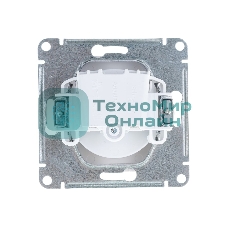 Механизм розетки 1-м СП AtlasDesign без заземл. 16А белый, SchE ATN000141