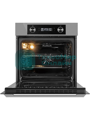 Шкаф духовой электрический Maunfeld AEOH60102S, 60л, дверца с 3 стеклами, нержавеющая сталь