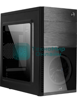 Компьютерный корпус Aerocool/Formula Cs-105 Blue (mATX, без БП, 1x USB3.0, 1x USB2.0, 1x 12cm blue LED front fan)