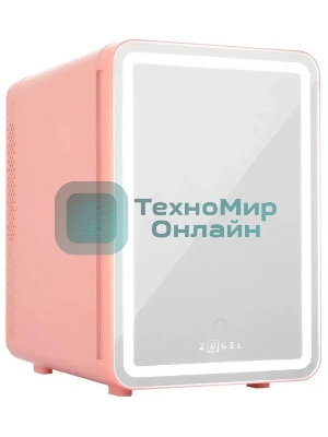 Холодильник для косметики ZÜGEL ZCR10 розовый однокамерный 10л