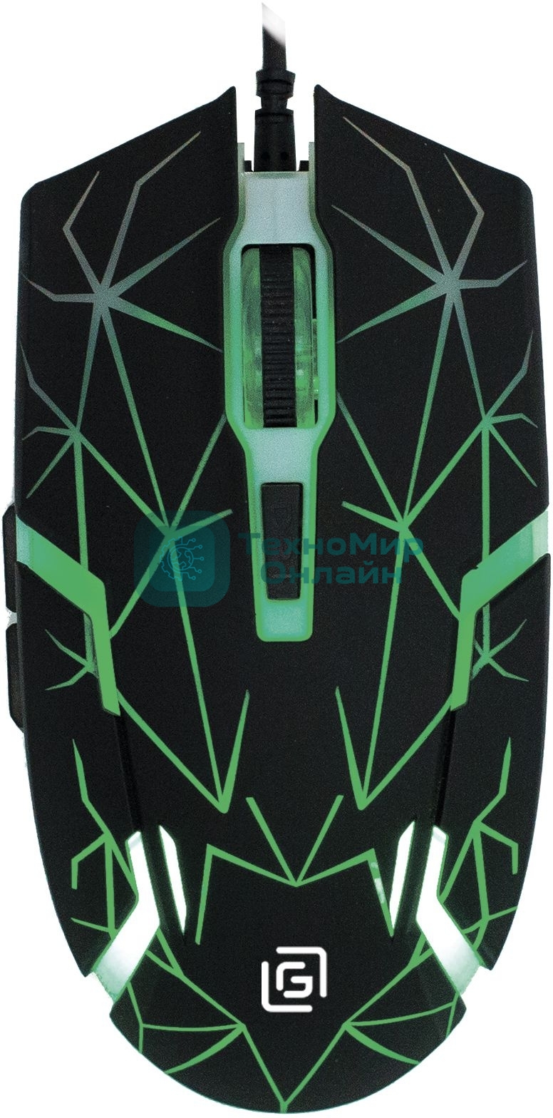 Мышь проводная Oklick 701G черный, 3600 dpi, USB, кнопки - 6