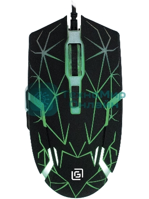 Мышь проводная Oklick 701G черный, 3600 dpi, USB, кнопки - 6