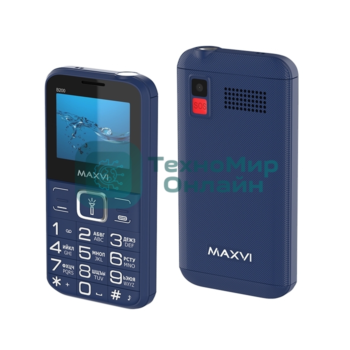 Мобильный телефон Maxvi B200 синий