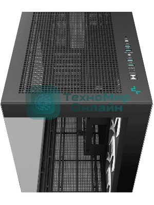 Компьютерный корпус Deepcool CH780 черный (ATX, без БП, ARGb, 4xUSB3.2 Type-A + USB3.2 Type-C) (R-CH780-BKADE41-G-1) MidiTower