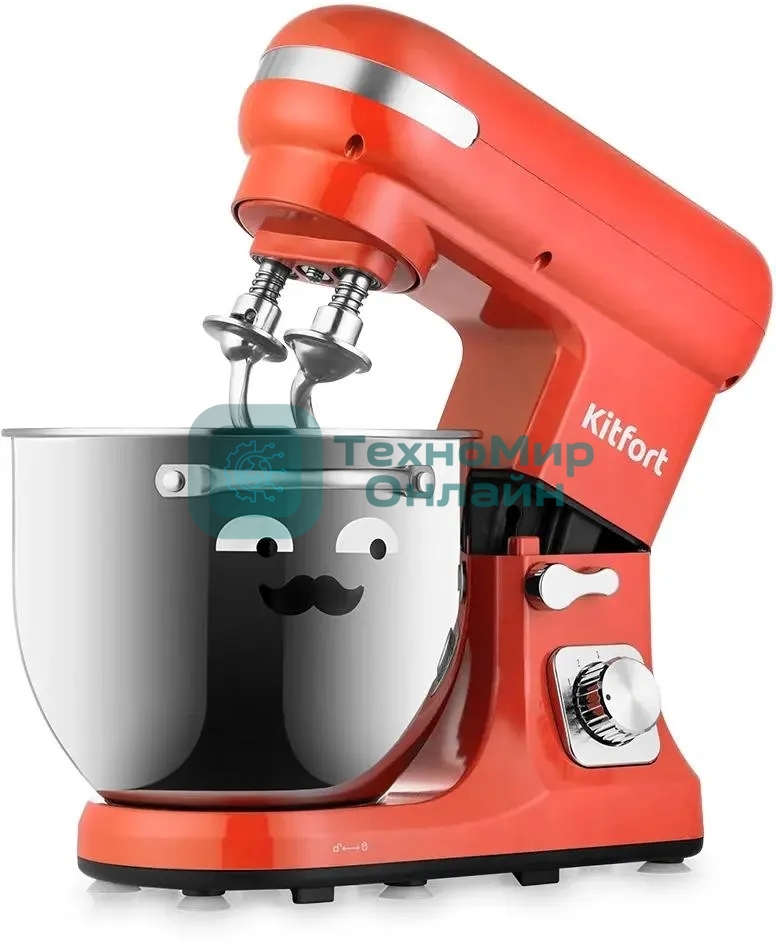 Миксер планетарный Kitfort КТ-3416-1 1400Вт красный