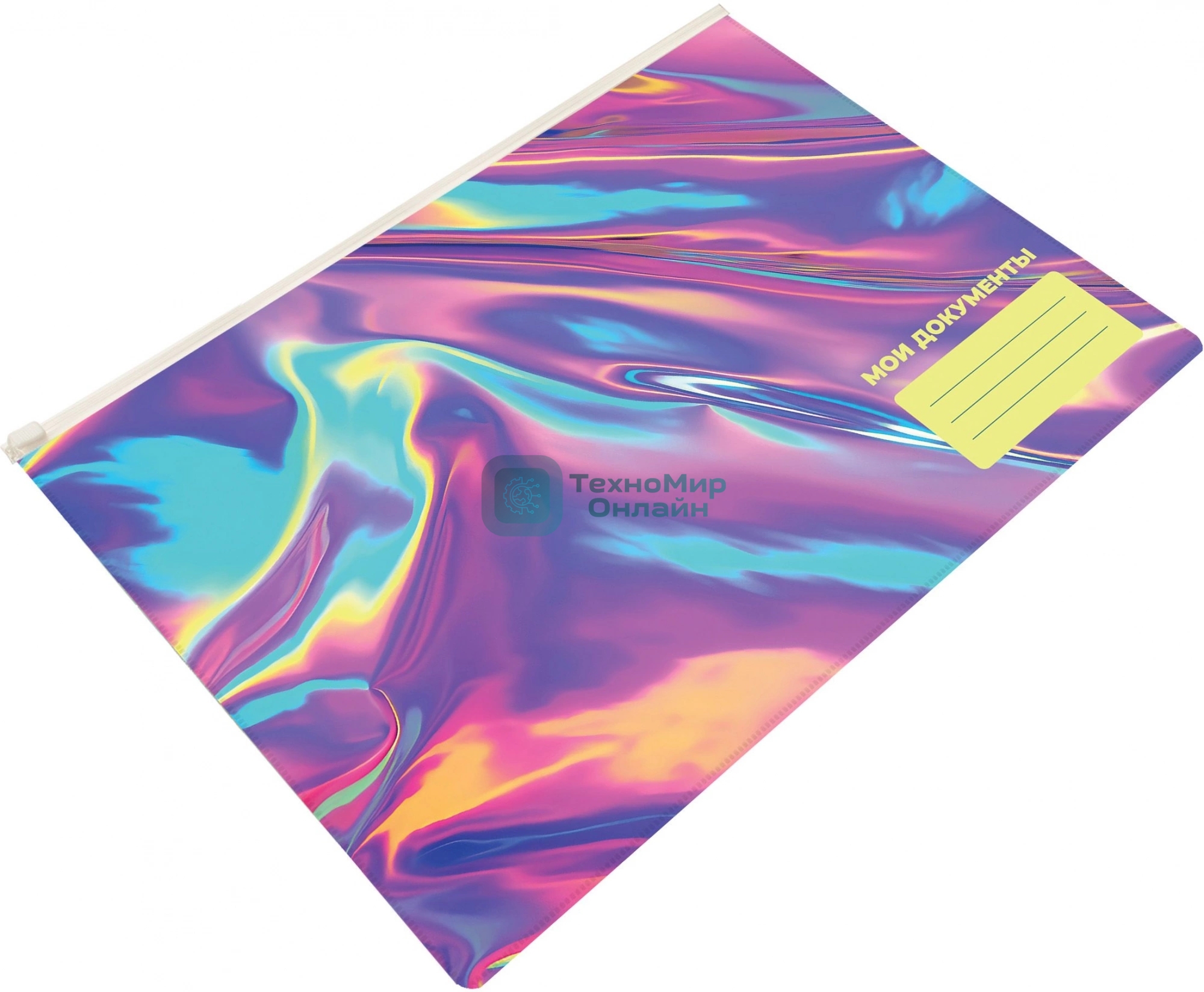 Папка на молнии ZIP Silwerhof OIL A4+ ПВХ 0.25мм