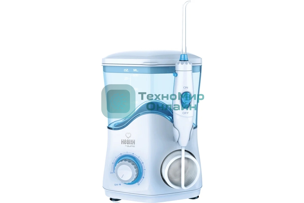 Ирригатор Qumo Health Home Station HS QHI-5 белый, от сети, 600 мл, 10 режимов