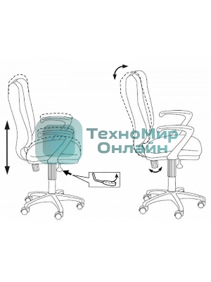 Кресло компьютерное Бюрократ CH-540AXSN/26-28 черный