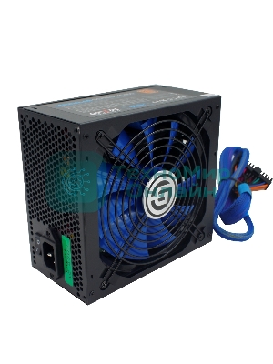 Блок питания Ginzzu MC600, 600Вт, 80 PLUS Bronze, 140мм, модульный, черный