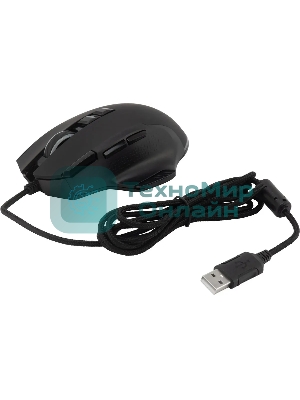 Мышь проводная Acer OMW180 черный, 6400 dpi, USB, кнопки - 9