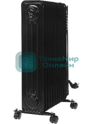 Обогреватель масляный Centek CT-6202 (11 секций) черный, 2500 Вт, 25 м2, термостат