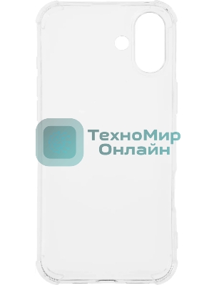 Чехол (клип-кейс) BoraSCO для Apple iPhone 16 Plus Bumper Case прозрачный (73520)