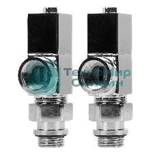 Набор дизайн-вентилей, CUBE, осевой (хром) 1/2