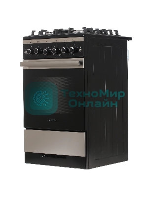 Плита газовая Gefest 5500-02 0069 серебристый/черный, конфорок 4 шт, духовка 52 л, 50 см x 85 см x 58.5 см