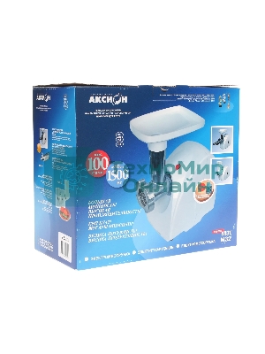 Мясорубка электрическая Аксион М32.03 белый, 1500 Вт, 1.7 кг/мин, защита от перегрузки, насадки - 5