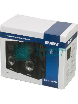 Акустическая система SVEN SPS-575 2.0 черный 6Вт