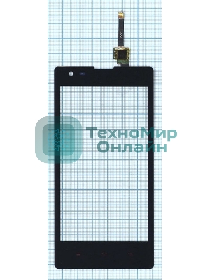 Сенсорное стекло (тачскрин) для Xiaomi Red Rice 1s, черное
