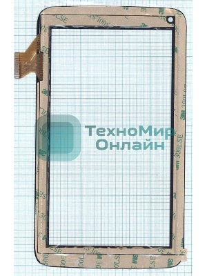 Сенсорное стекло (тачскрин) GT70M702 (188x108 мм), черное
