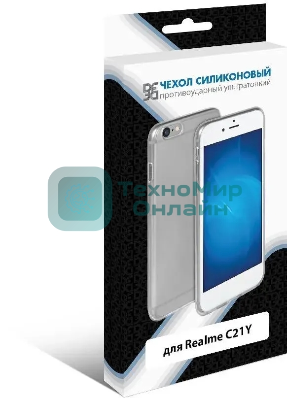 Чехол (клип-кейс) DF для Realme C21y rmCase-08 прозрачный