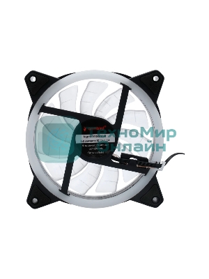 Вентилятор для корпуса Gembird черный, 120 мм, 1200 об/мин, 20.5 дБ, 3 pin