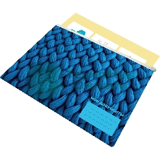 Папка на молнии ZIP Silwerhof FABRIC A5+ ПВХ 0.25мм