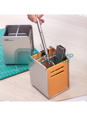 Подставка Deli E9137 для письменных принадлежностей, 90х80х110мм, ассорти, пластик