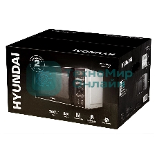 Микроволновая печь Hyundai HYM-D3026 серебристый, 20 л, 700 Вт, переключатели - кнопки, поворотный механизм