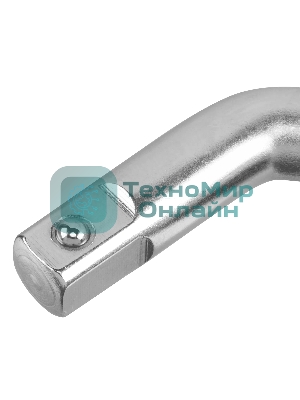 Вороток Г-образный Denzel 250x50 мм, квадрат 1/2