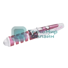 Щипцы для завивки волос Волжанка ПЛК-005 розовый/белый, 19 мм, 200 °C, 1 режим