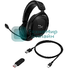 Гарнитура беспроводная с микрофоном HyperX Cloud Stinger 2 wireless black черный мониторные Radio оголовье (676A2AA)