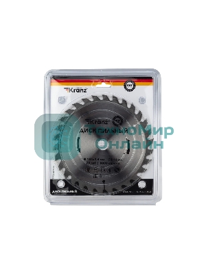 Диск пильный Kranz 184 мм х 30 зуб х 20/16 мм