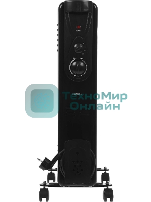 Обогреватель масляный Centek CT-6202 (11 секций) черный, 2500 Вт, 25 м2, термостат