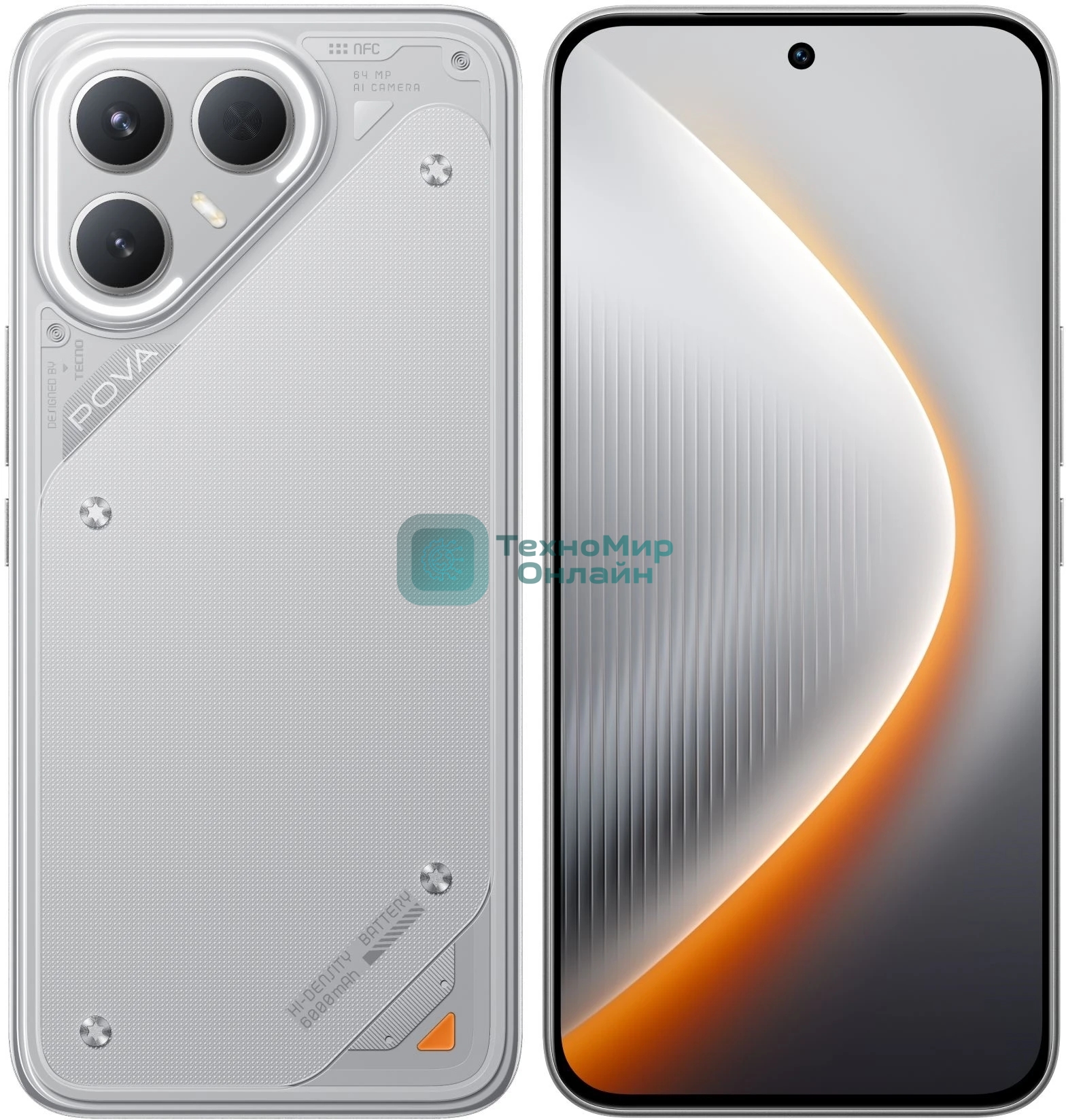 Смартфон Tecno Pova 7 Pro 5G 8/256Gb, серый