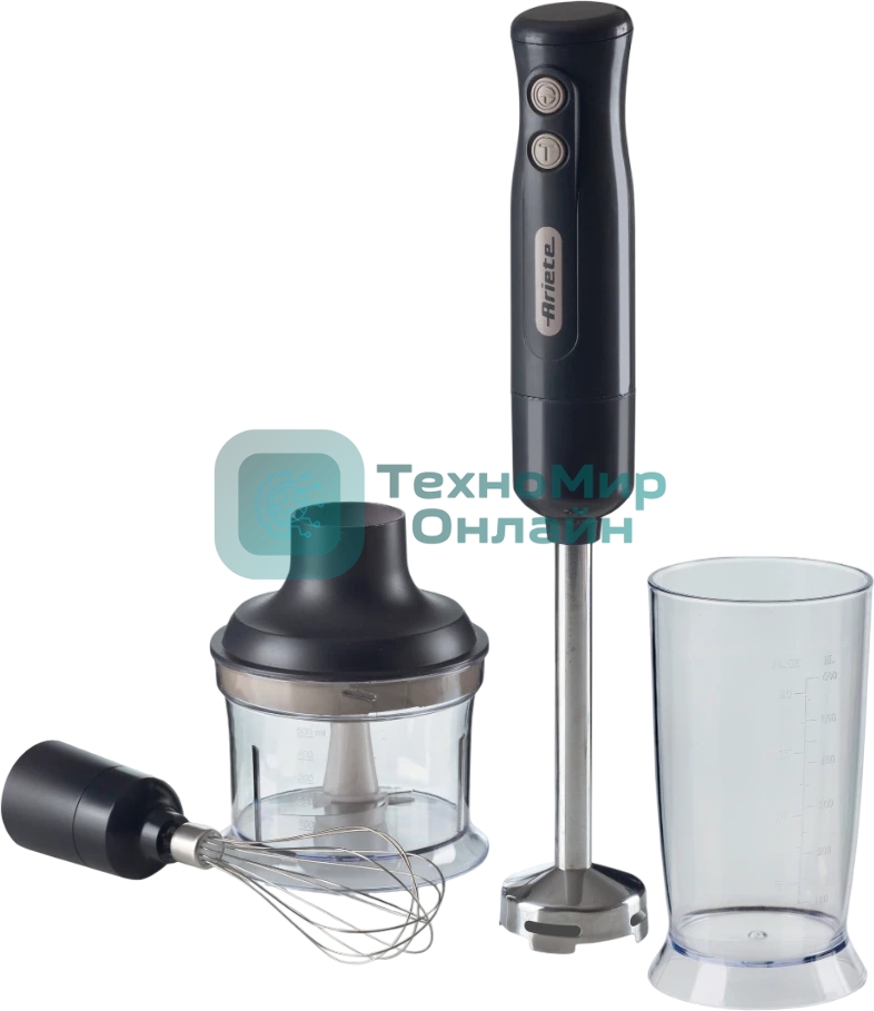 Блендер погружной Ariete Breakfast 0601/10 серый, 700 Вт, 2 скорости