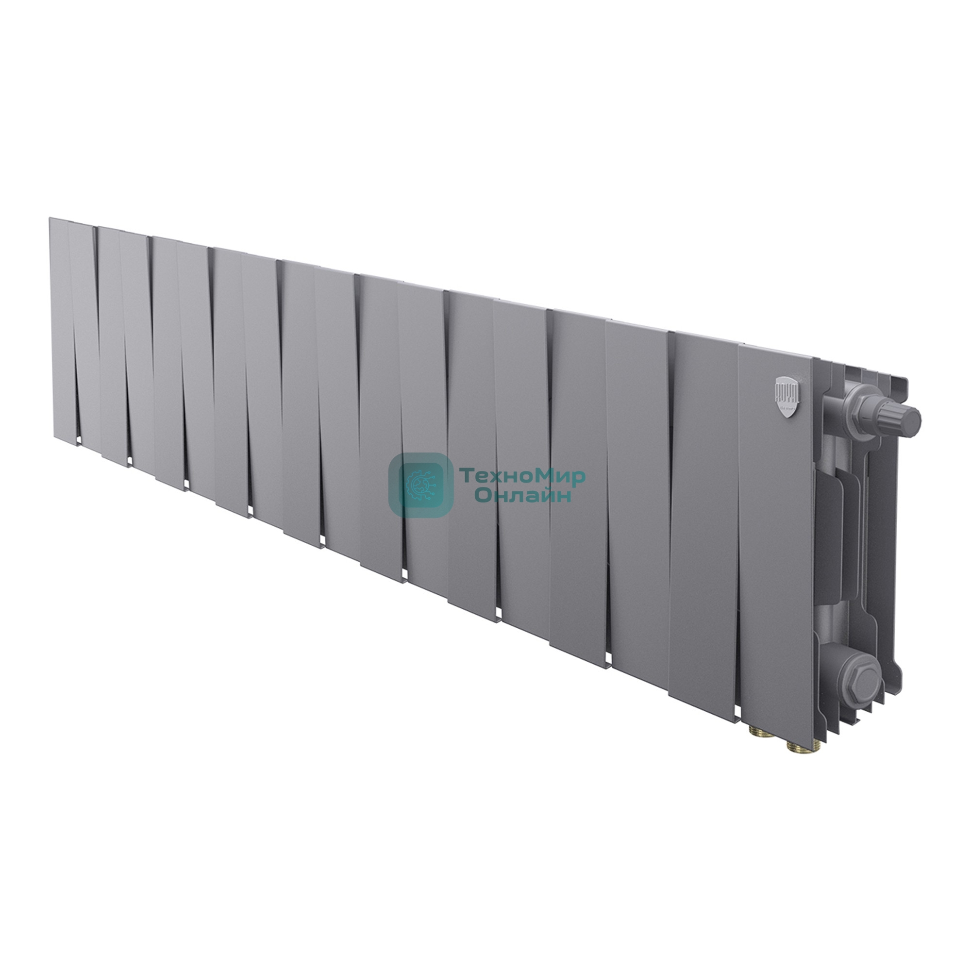 Радиатор биметаллический Royal Thermo PianoForte 200 Серебристый VR80- 18 секц.