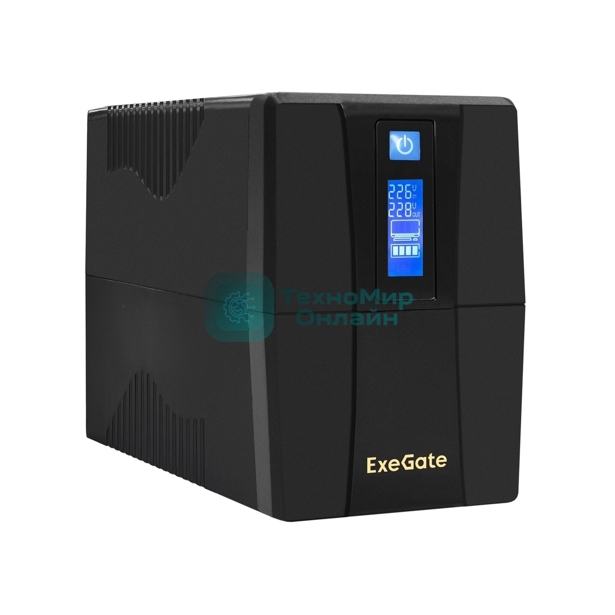 Источник бесперебойного питания ExeGate EP285476RUS Power Smart ULB-850.LCD.AVR.C13.RJ.USB 850VA/480W, LCD, AVR, 4*IEC-C13, RJ45/11, USB, черный