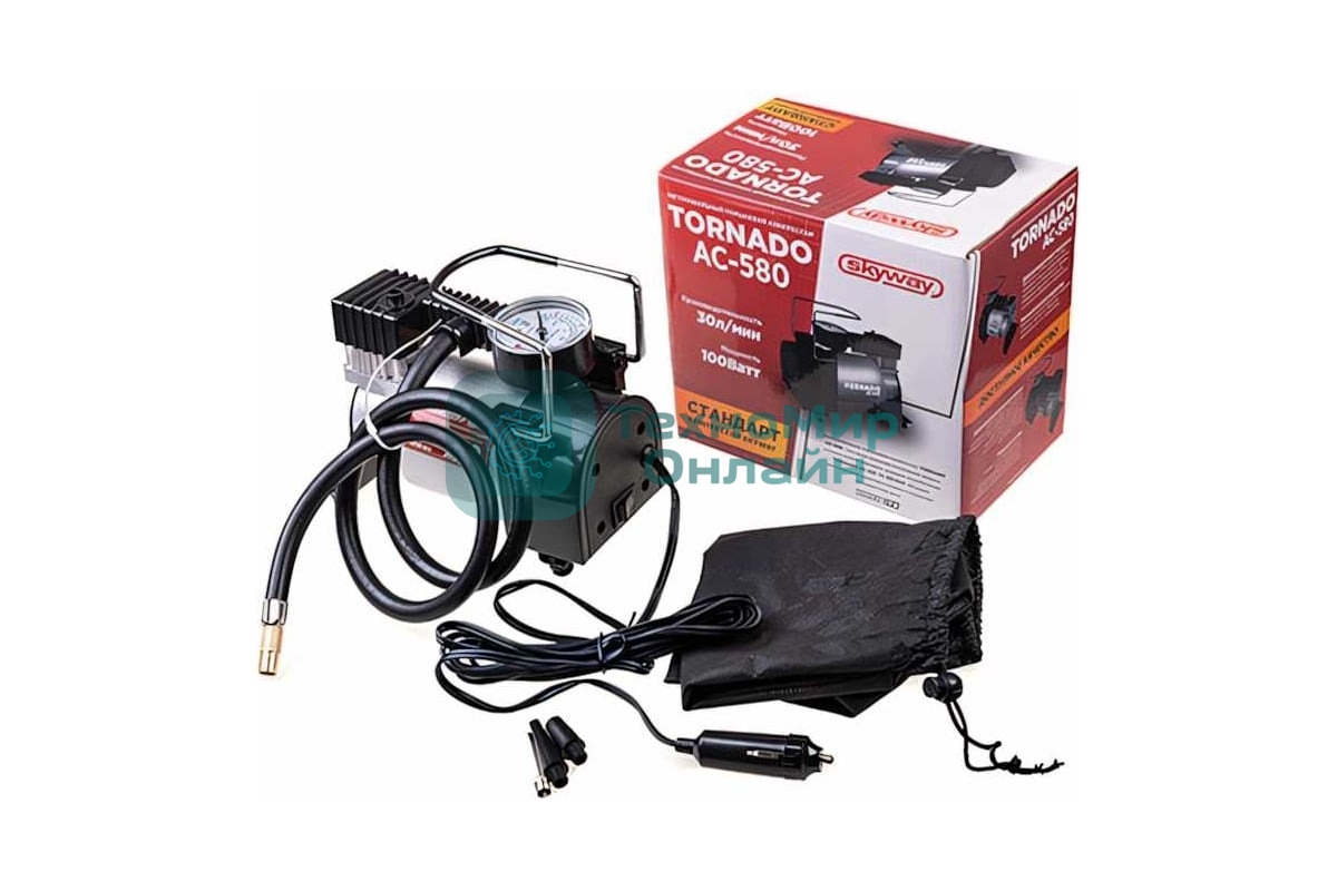 Компрессор KAZE АC-580, до 30 л/мин, 150 PSI, 12В 39304