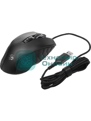 Мышь проводная A4Tech Bloody J95s черный, 8000 dpi, USB, кнопки - 9