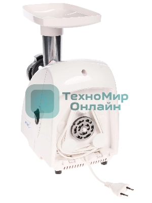 Мясорубка электрическая Аксион М32.03 белый, 1500 Вт, 1.7 кг/мин, защита от перегрузки, насадки - 5