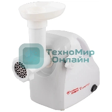 Мясорубка электрическая Белвар Помощница КЭМ-П2У 305-00 белый, 1800 Вт, 0.4 кг/мин, реверс, насадки - 8