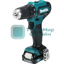 Дрель-шуруповерт Makita DF333DSAX6, 12 В, 2 Ач, 30 Нм, бесщеточный
