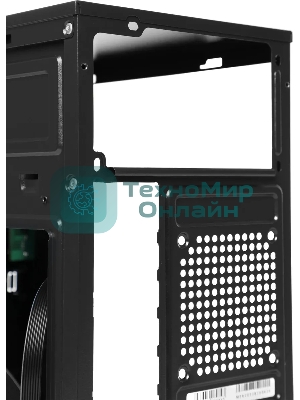 Компьютерный корпус Accord Entry ACC-2053B черный без БП mATX 1x80мм 1x120мм 2xUSB2.0 audio