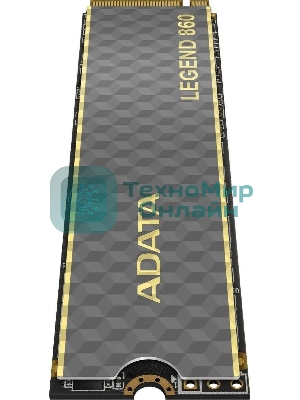 Накопитель SSD ADATA LEGEND 860, 2Tb, PCIe 4.0 x4, M.2 2280, NVMe, R/W 6000/5000, с радиатором